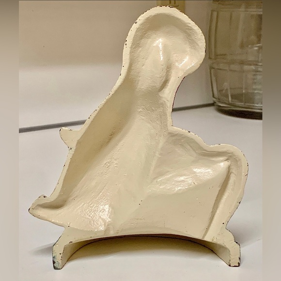 Vintage Early Mid 20th Century Cast Iron Goose Geese Doorstop Bookend - Picture 9 of 10